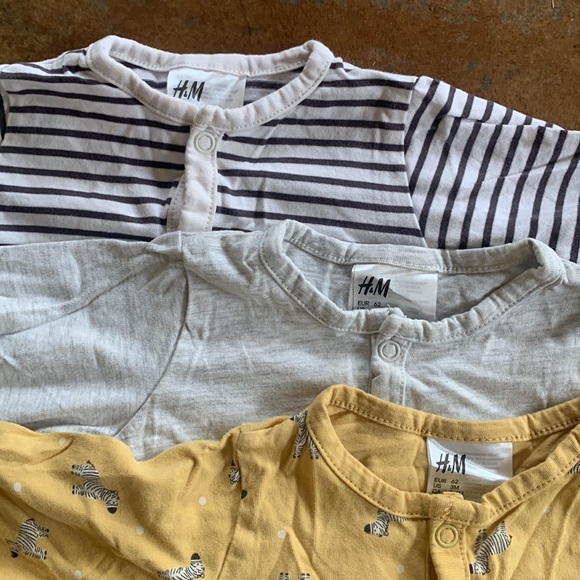 3 pack cotton pyjama jumpsuit - Picture 2 of 4